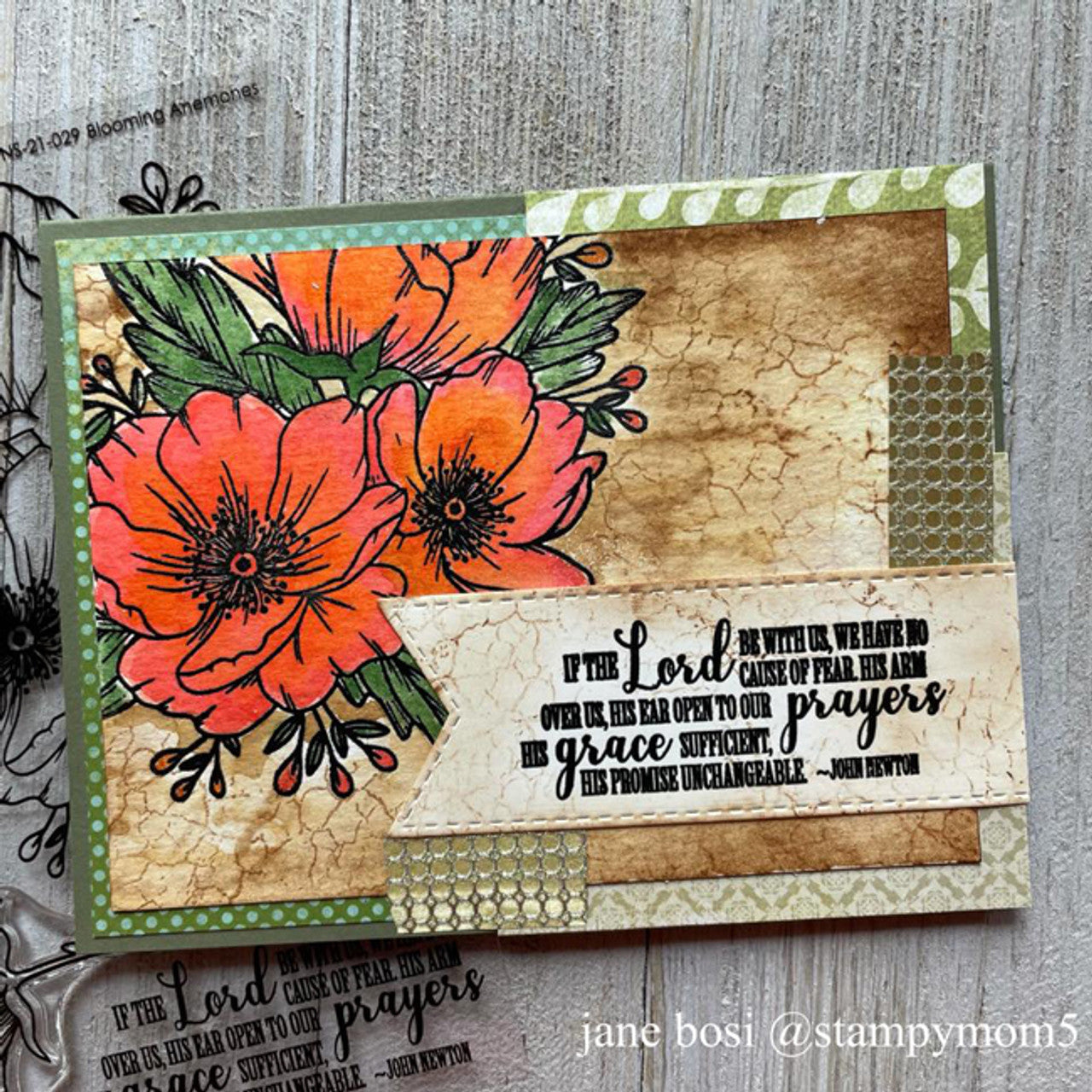 Blooming Anemones Clear Stamp Set