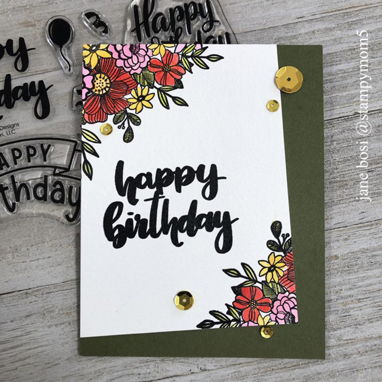 Bold Birthdays Clear Stamp Set