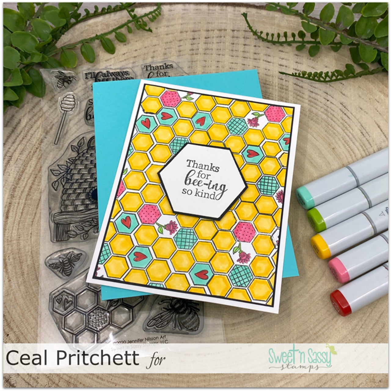 Bee Sweet Clear Stamp Set