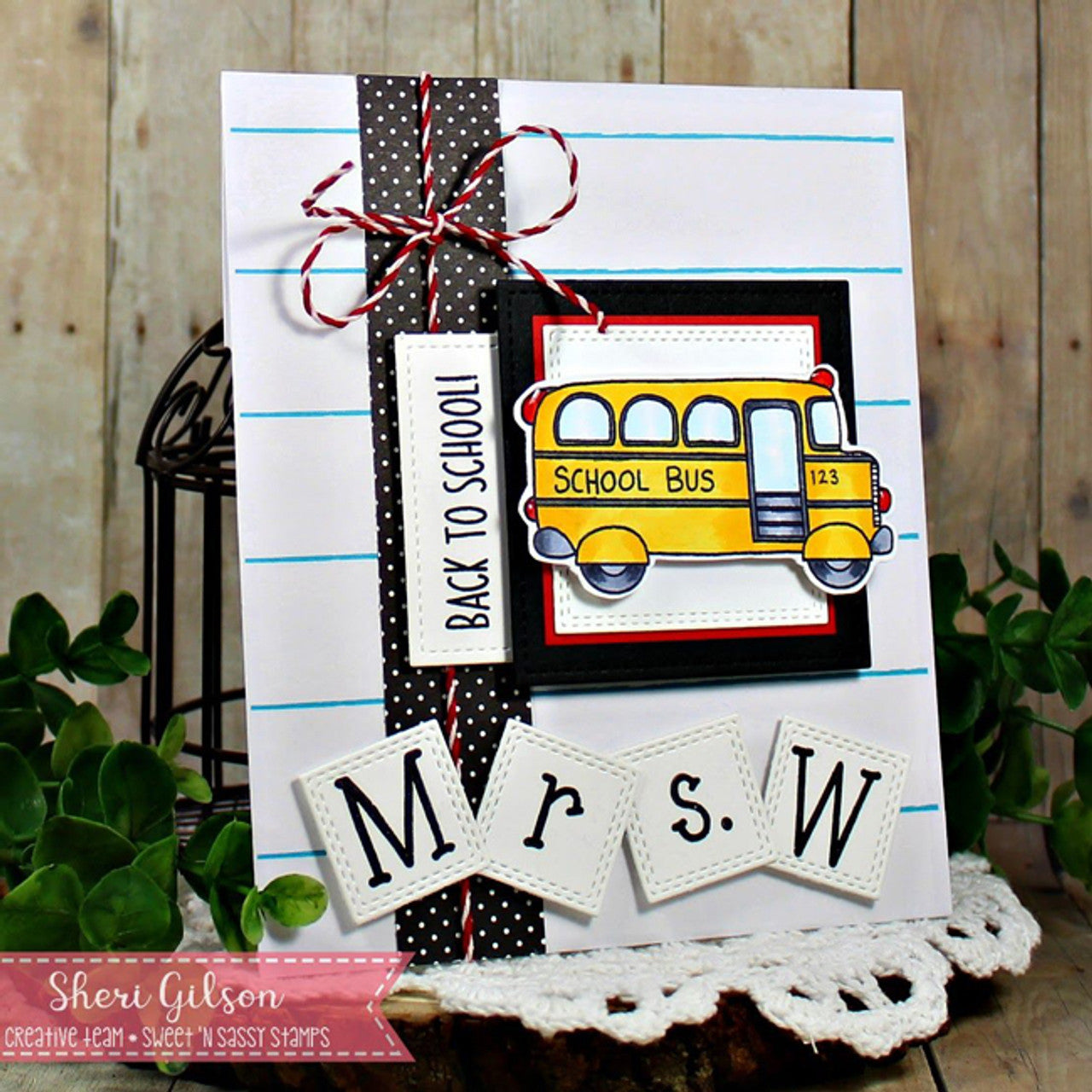 School Days Alpha Clear Stamp Set