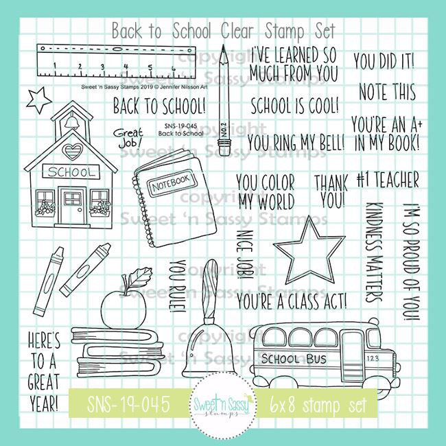 Back to School Clear Stamp Set