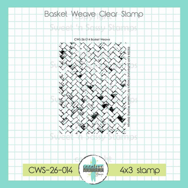 Basket Weave Clear Stamp