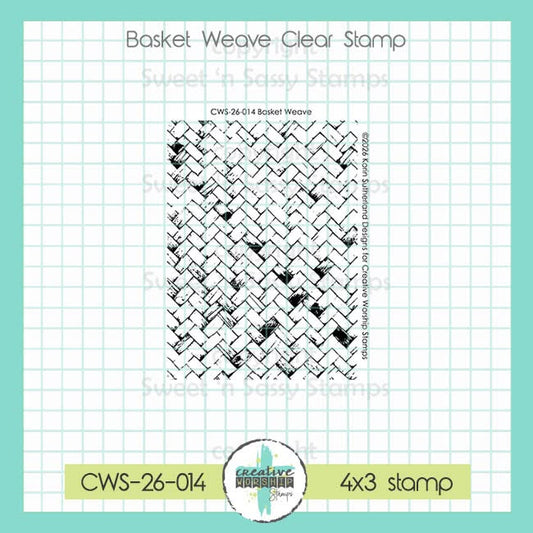Basket Weave Clear Stamp