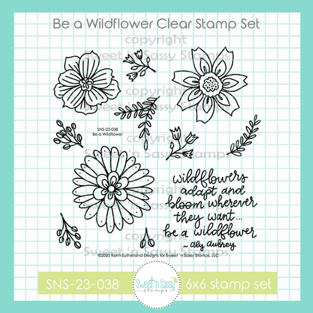 Be a Wildflower Clear Stamp Set