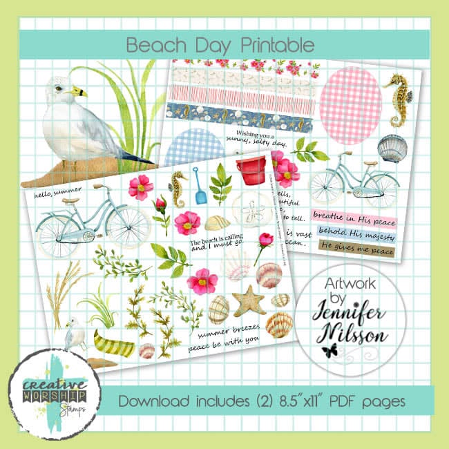 Beach Day Printable PDF