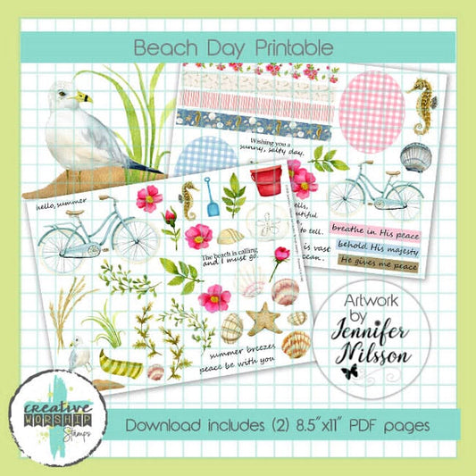 Beach Day Printable PDF