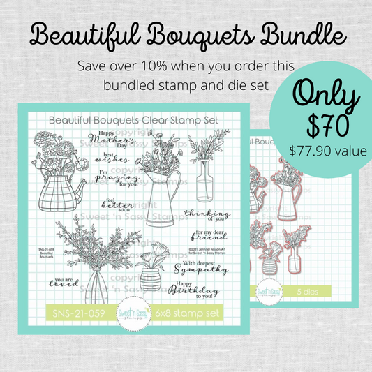 Beautiful Bouquets Stamp & Die Bundle