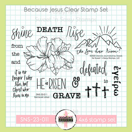 Because Jesus Clear Stamp Set