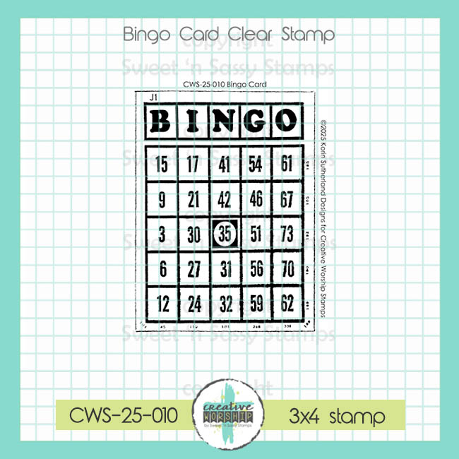 Bingo Card Clear Stamp Set