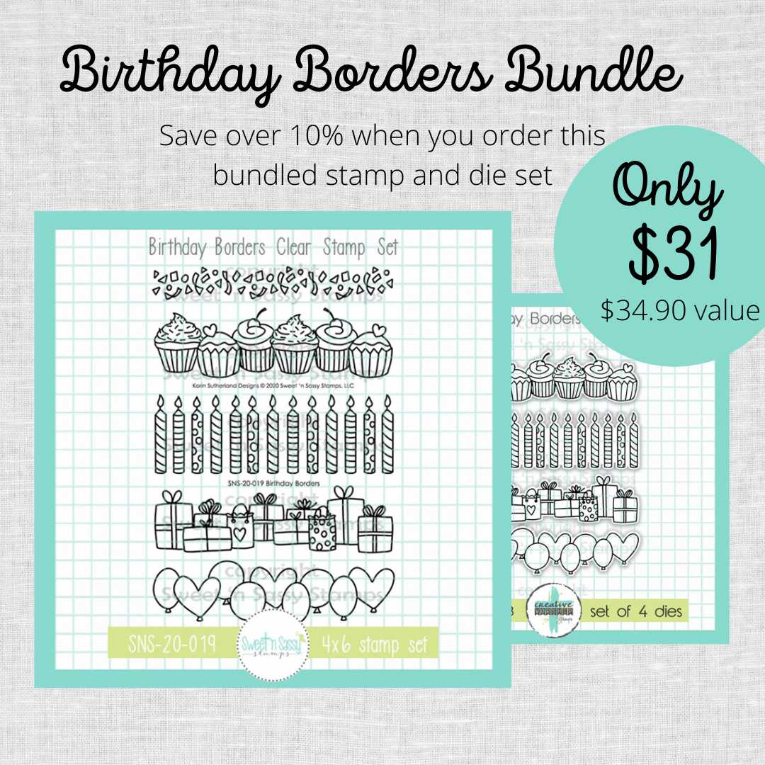 Birthday Borders Stamp & Die Bundle