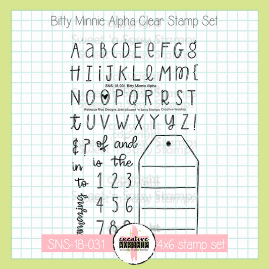 Bitty Minnie Alpha Clear Stamp Set