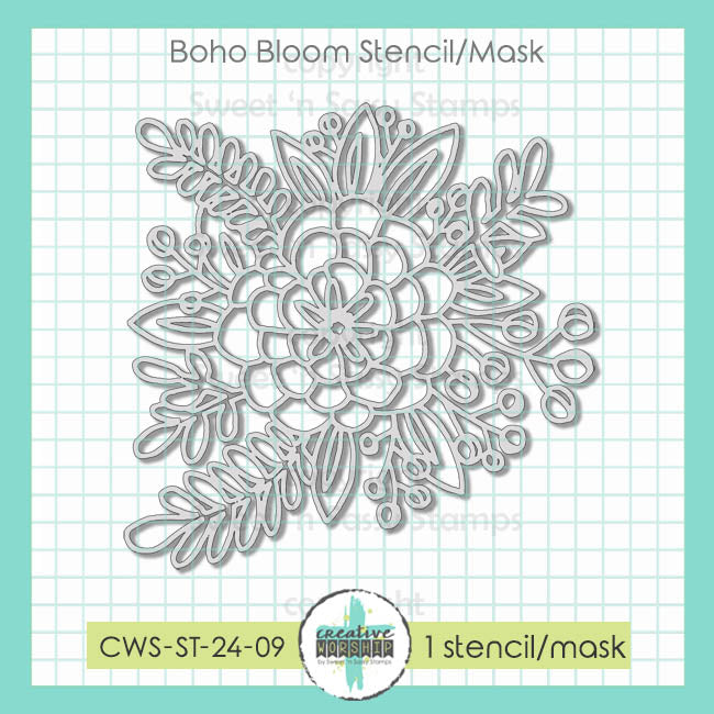 Boho Blooms Stencil/Mask