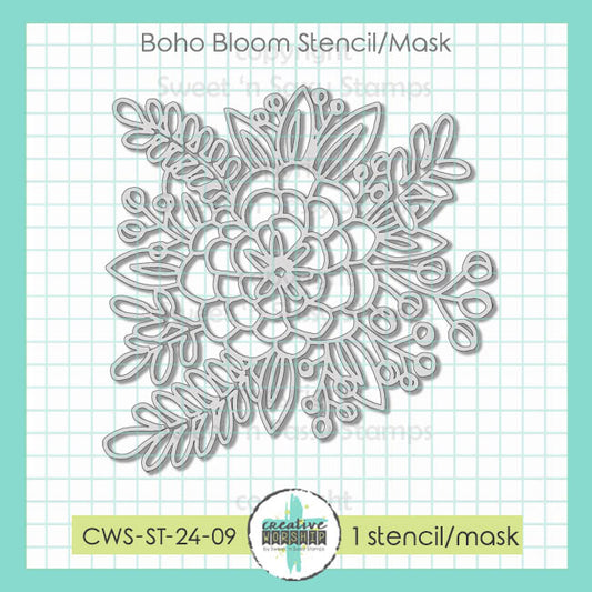 Boho Blooms Stencil/Mask