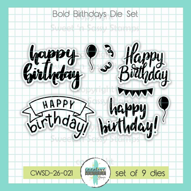 Bold Birthdays Die Set