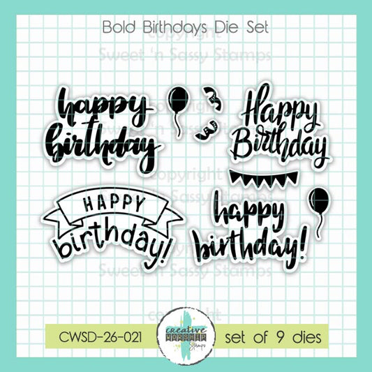 Bold Birthdays Die Set