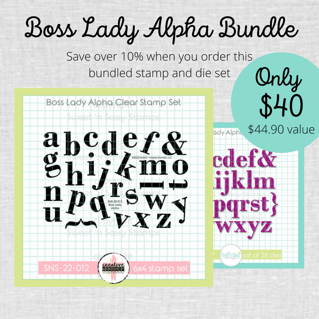 Boss Lady Alpha Stamp & Die Bundle