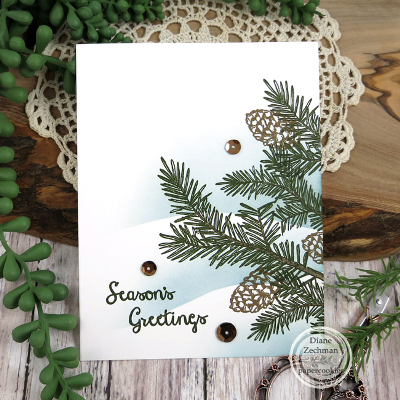 Christmas Pine Clear Stamp Set