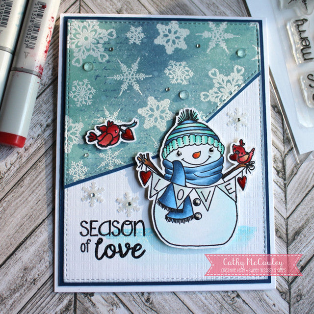 Cheerful Snowmen Clear Stamp Set