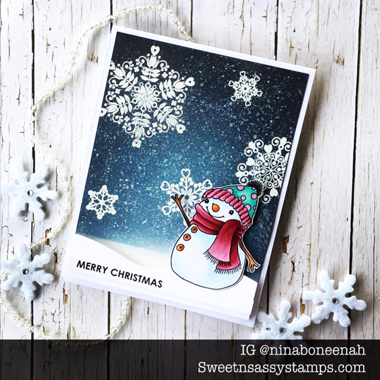 Cheerful Snowmen Clear Stamp Set