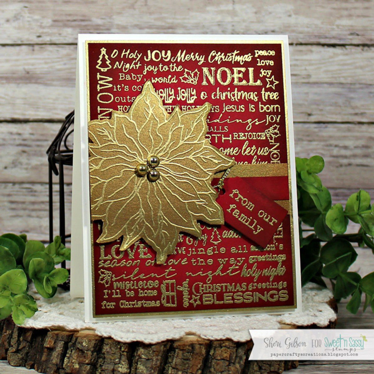 Christmas Poinsettia Clear Stamp Set