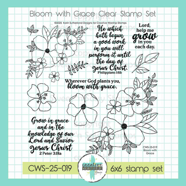 Bloom With Grace Clear Stamp Set