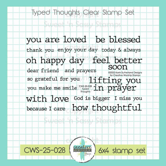 Typed Thoughts Clear Stamp Set
