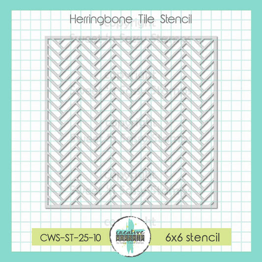 Herringbone Tile Stencil