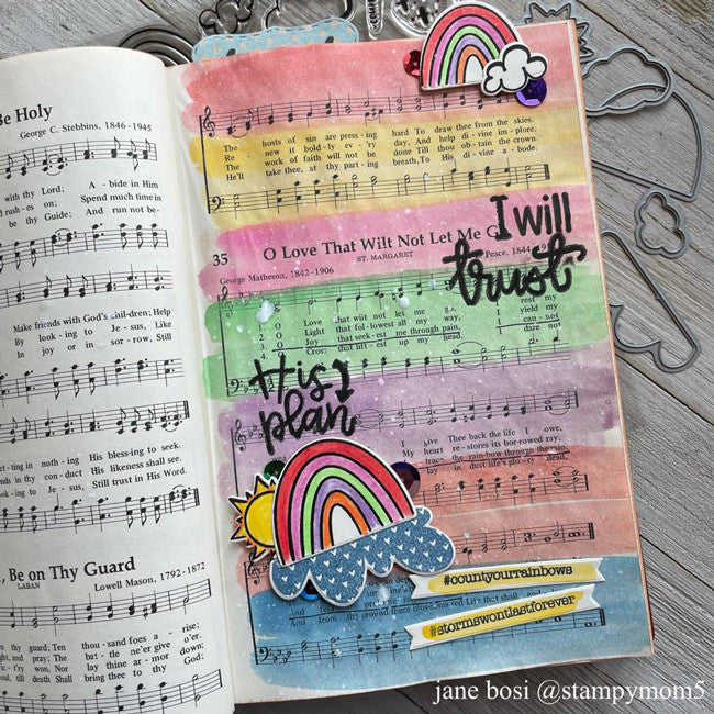 Count Your Rainbows Stamp & Die Bundle