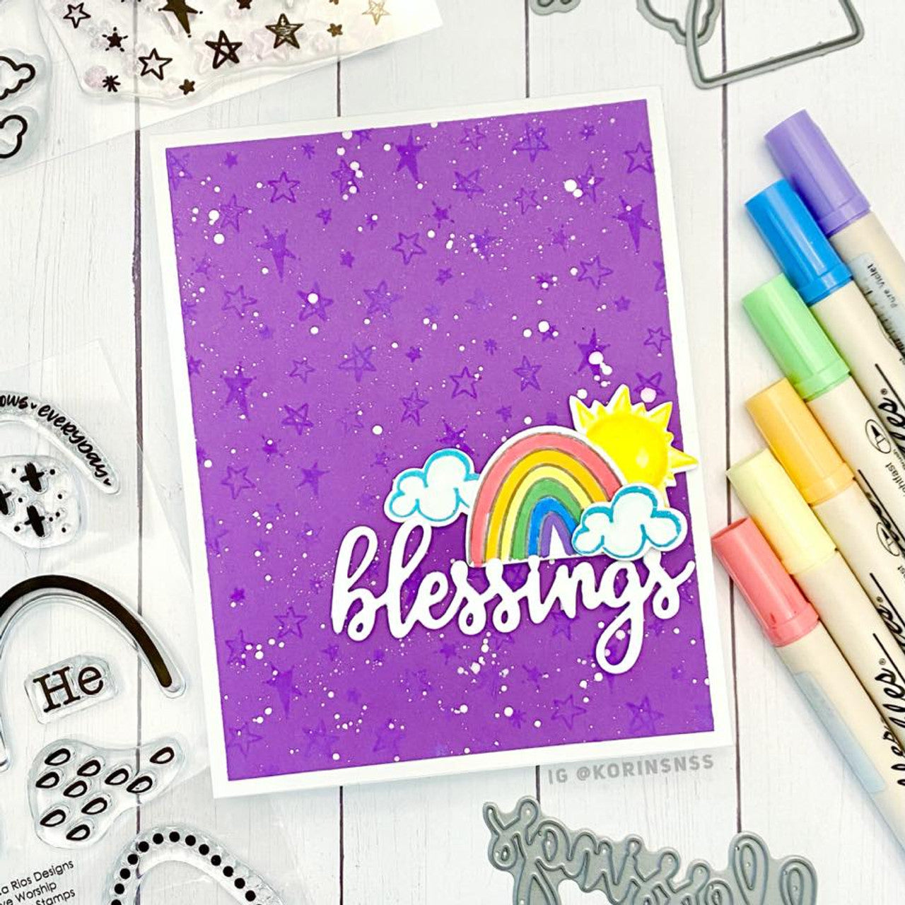 Count Your Rainbows Clear Stamp Set