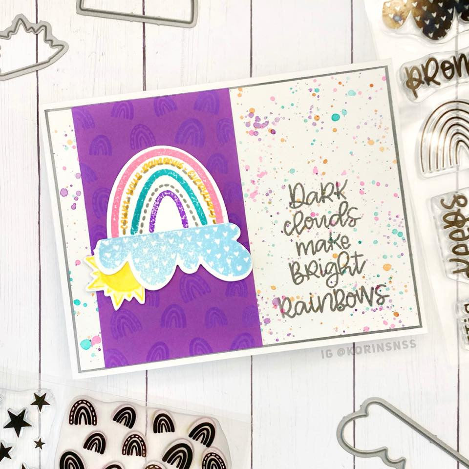 Count Your Rainbows Stamp & Die Bundle