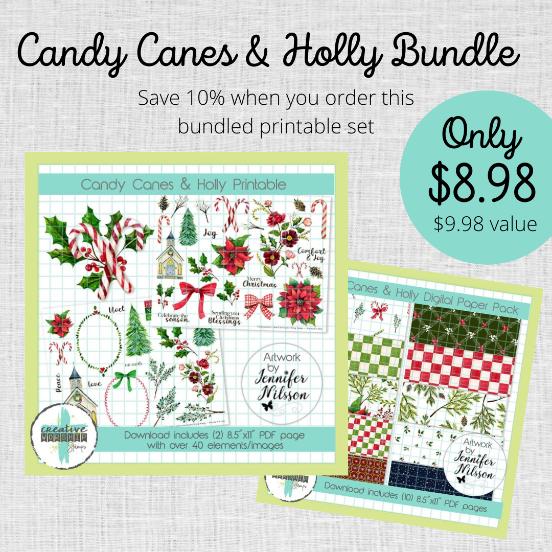 Candy Canes & Holly Bundle PDF