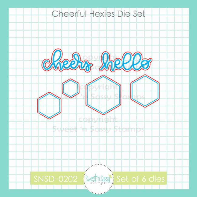 Cheerful Hexies Die Set