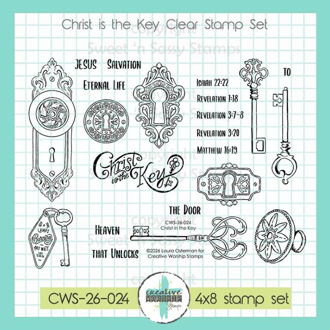 Christ is the Key Clear Stamp Set