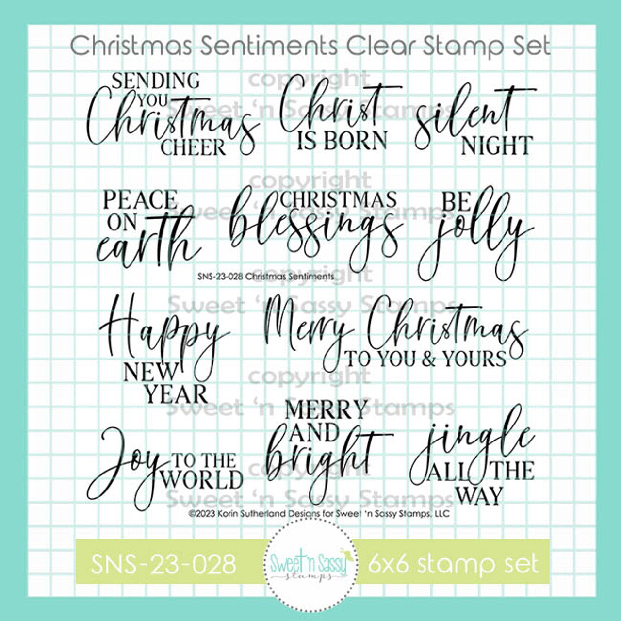 Christmas Sentiments Clear Stamp Set