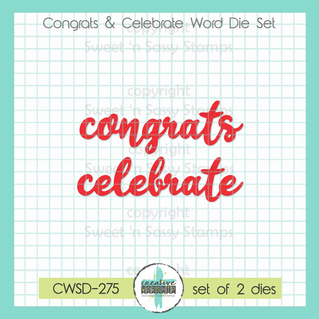 Congrats & Celebrate Word Die Set