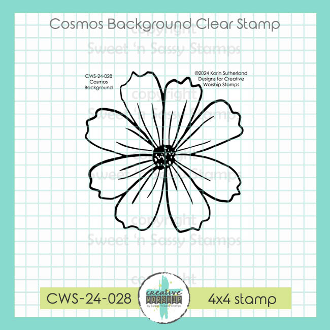 Cosmos Background Clear Stamp