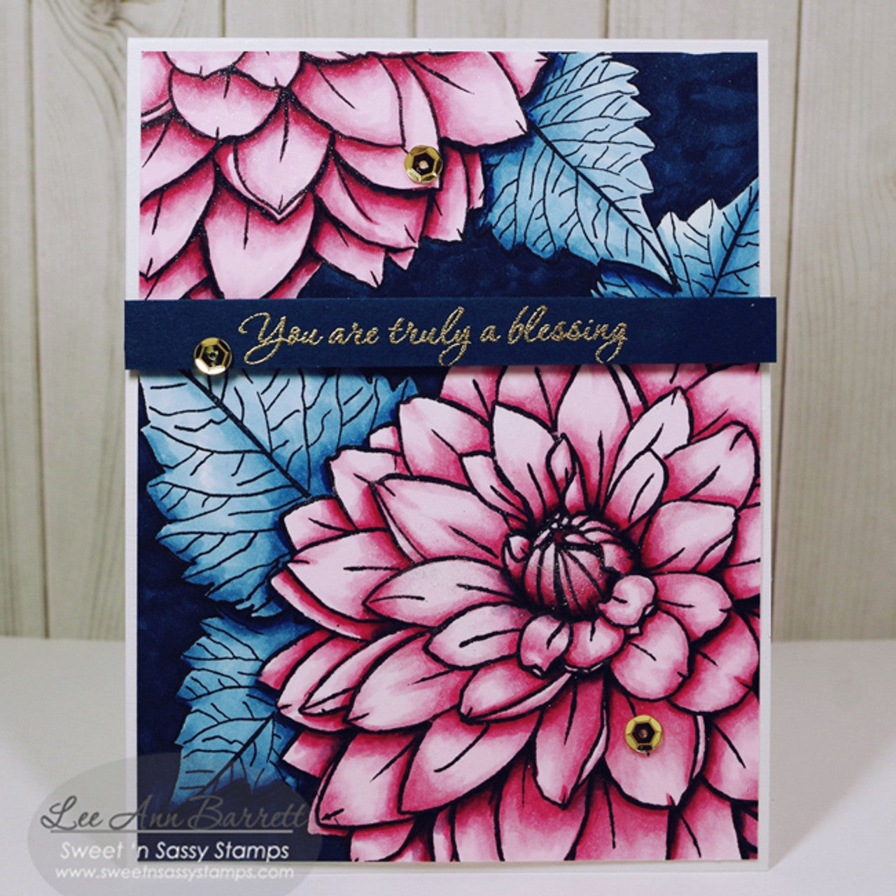 Dazzling Dahlia Clear Stamp Set