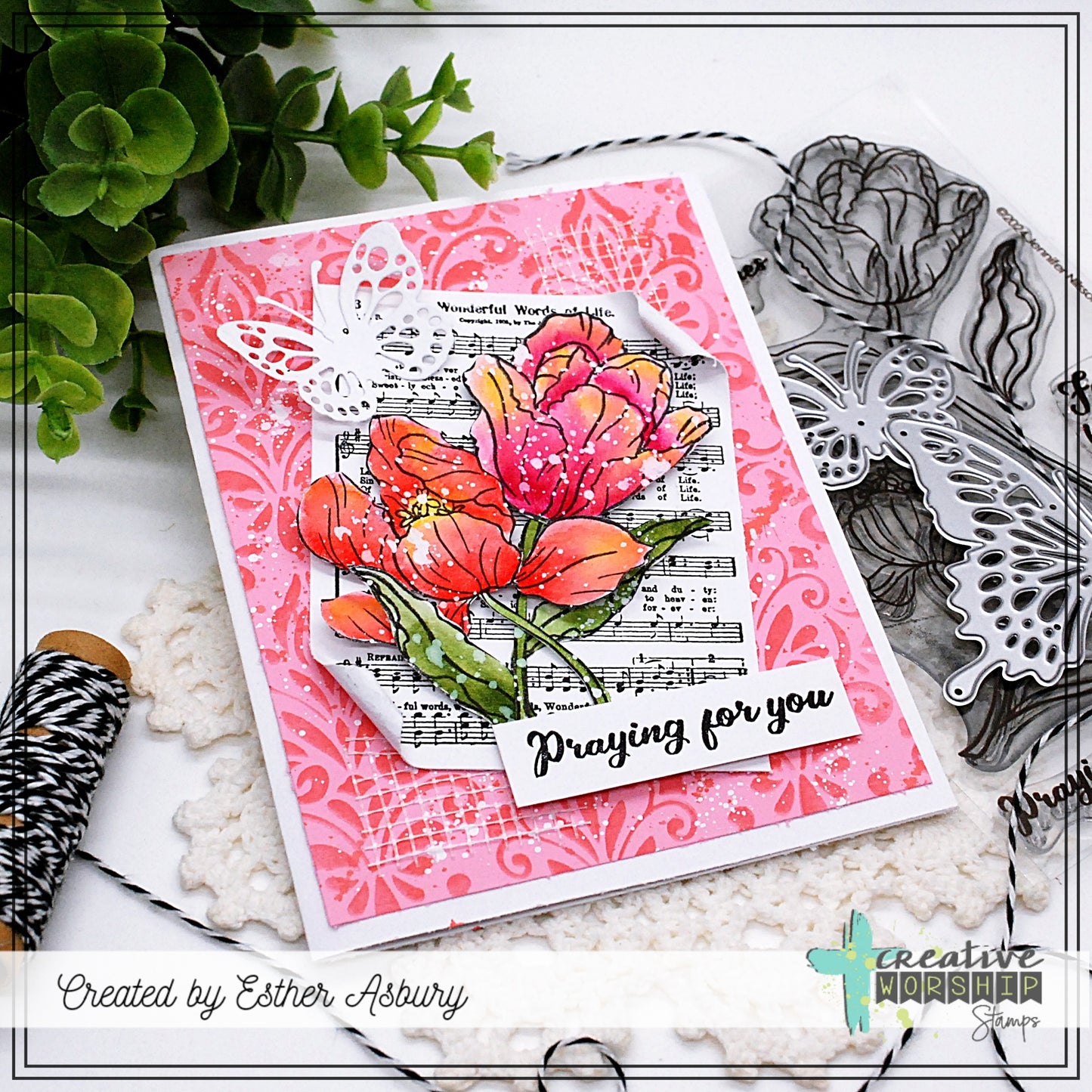 Damask Pattern Stencil