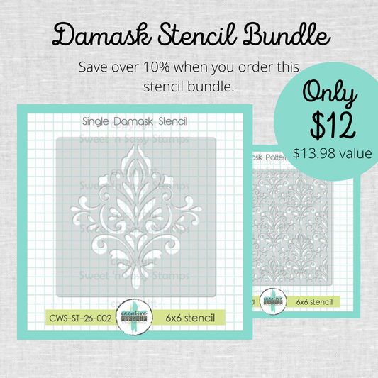 Damask Stencil Bundle