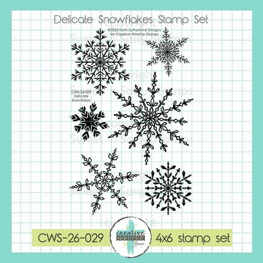 PREORDER Delicate Snowflakes Stamp Set
