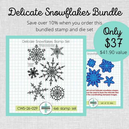 Delicate Snowflakes Stamp & Die Bundle