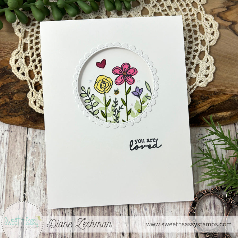 Itty Bitty Blossoms Clear Stamp Set