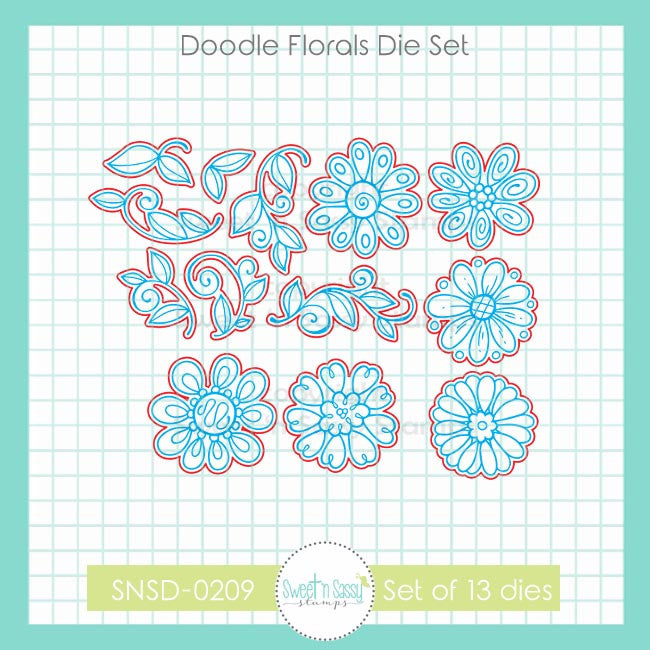 Doodle Florals Die Set