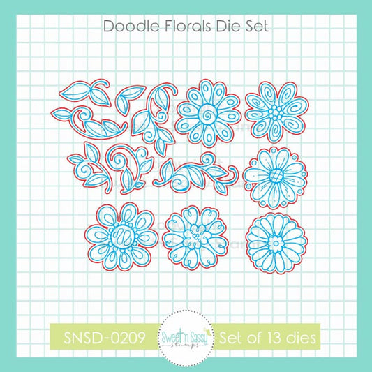 Doodle Florals Die Set