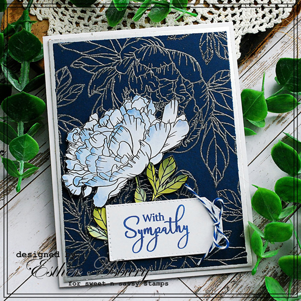 Encouraging Peonies Clear Stamp Set