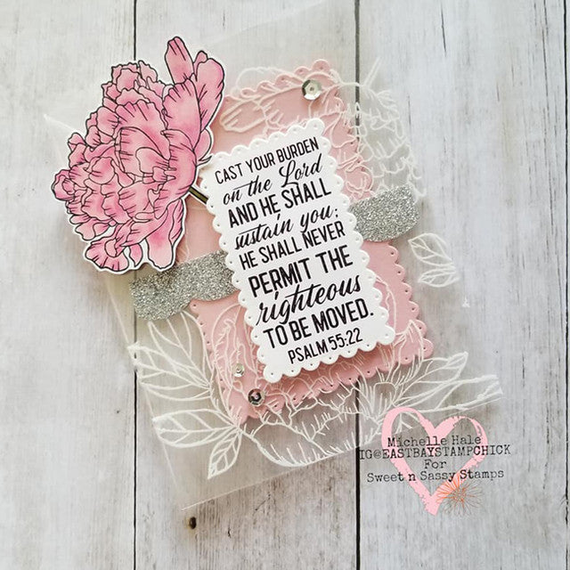 Encouraging Peonies Clear Stamp Set