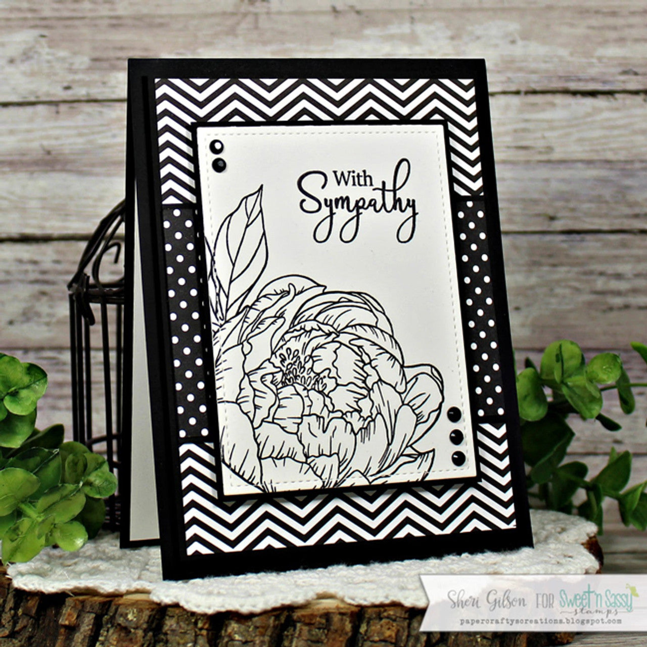 Encouraging Peonies Clear Stamp Set