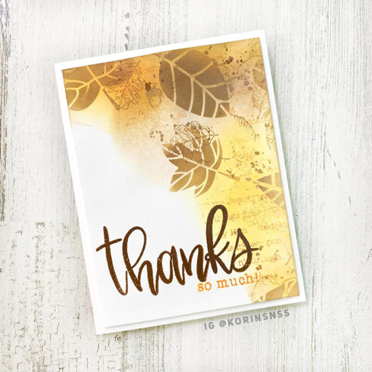 Fall Background Clear Stamp