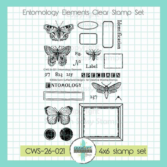 Entomology Elements Clear Stamp Set