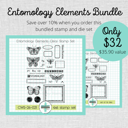 Entomology Elements Stamp & Die Bundle